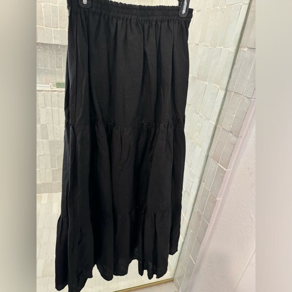 Aura Linen set black medium
